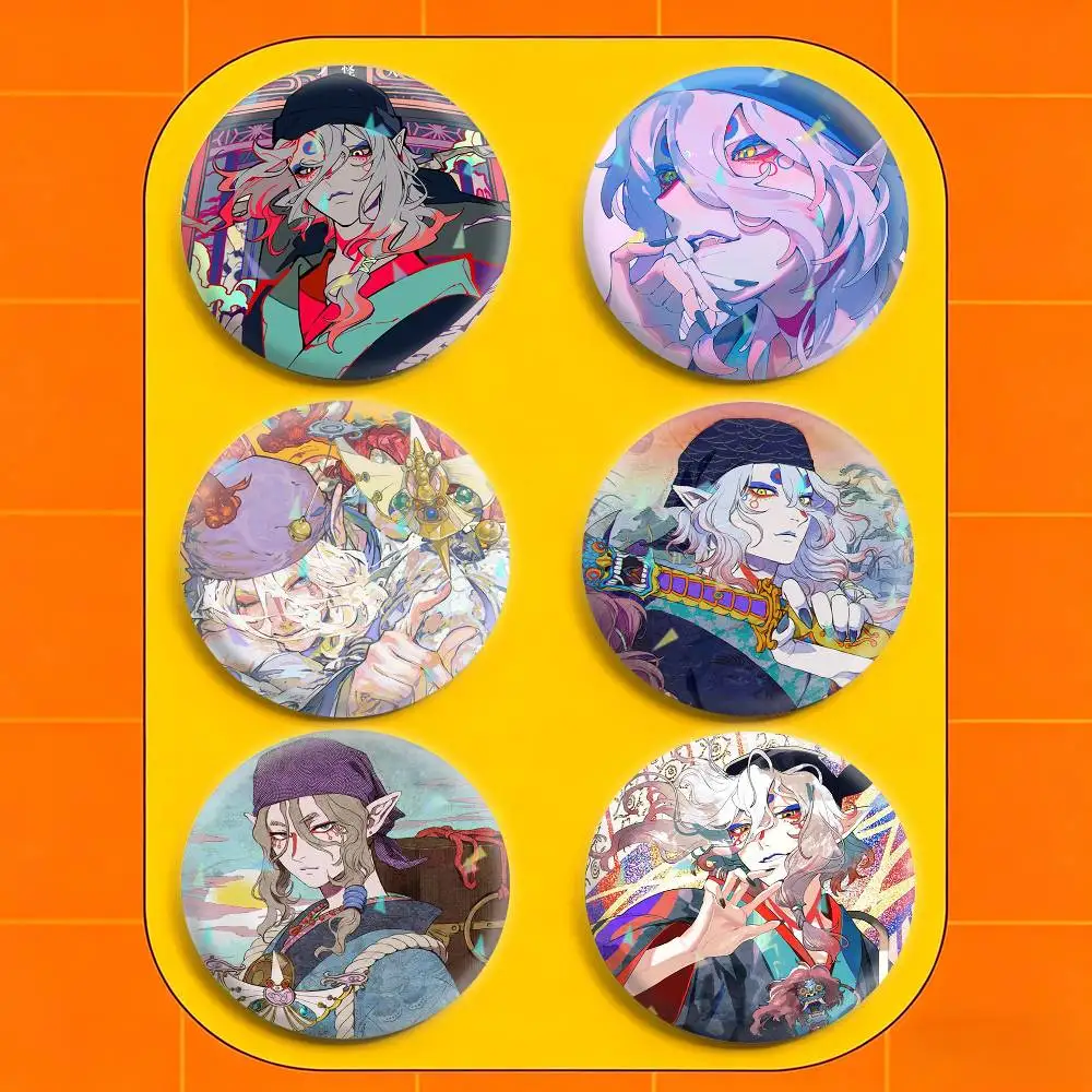 

Anime M-Mononoke 32/44/58mm Handmade Pins Round Brooch Badge Backpacks Clothes Jewelry Gifts
