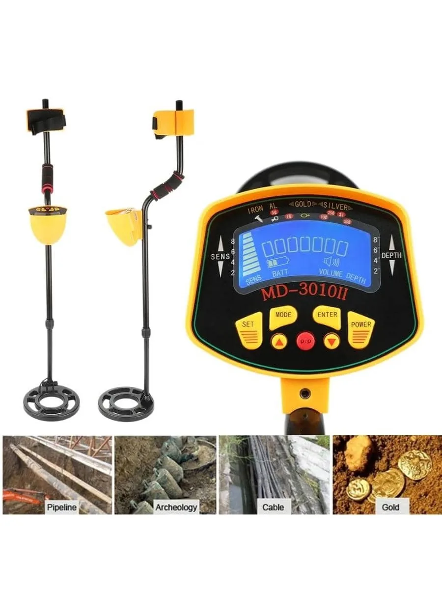 MD-3010II Underground Metal Detector Professional MD3010 Nugget Finder Gold Detector Treasure Hunter MD 3010 Metal Detect Search