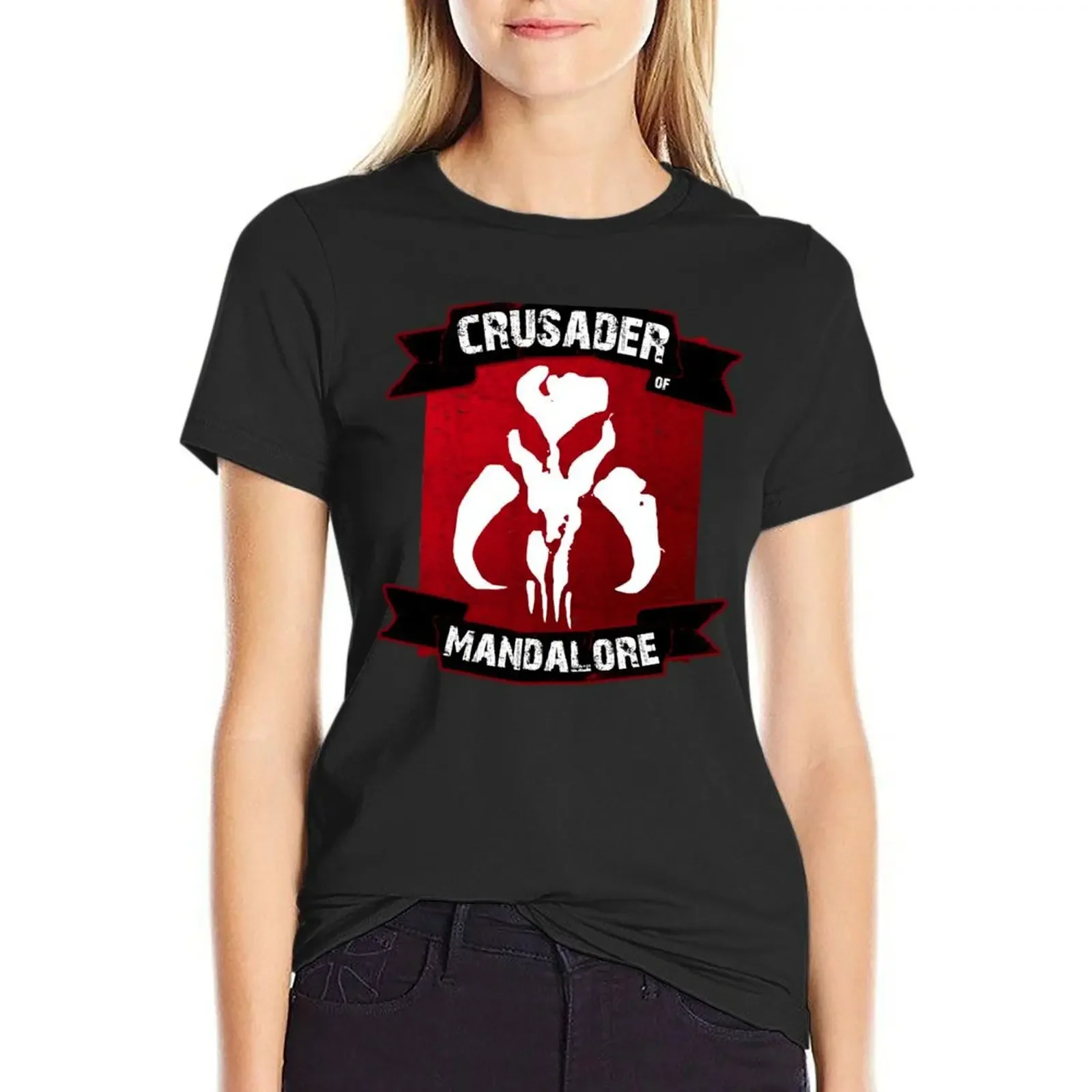 

Crusader of Mandalore T-Shirt vintage vintage clothes funnys Women's summer blouses 2025