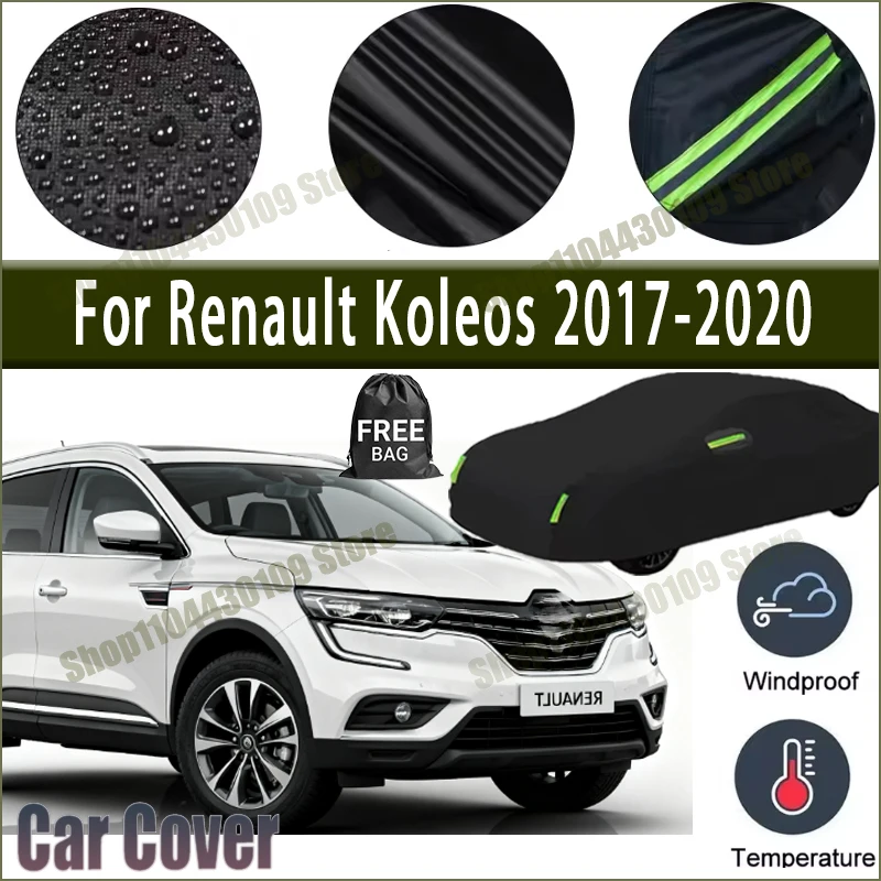 

For Renault Koleos 2017-2020 Car Cover Waterproof UV Protection All Weather Dustproof Snow Rain Cover 190T Polyester