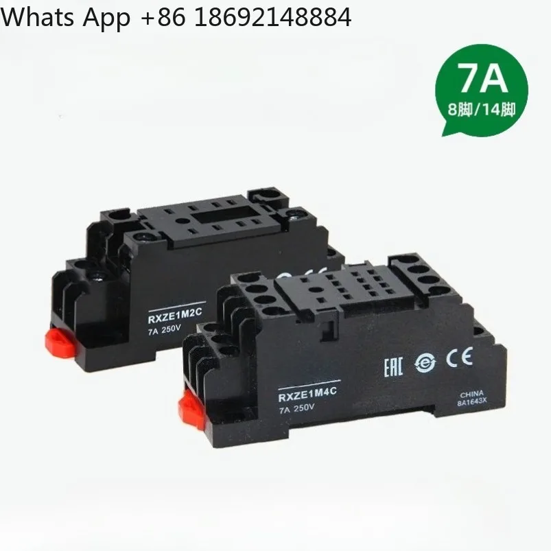 

Small intermediate relay base RXZE1M2C RXZE1M4C two open and two closed 8 feet 14 feet seat 7A