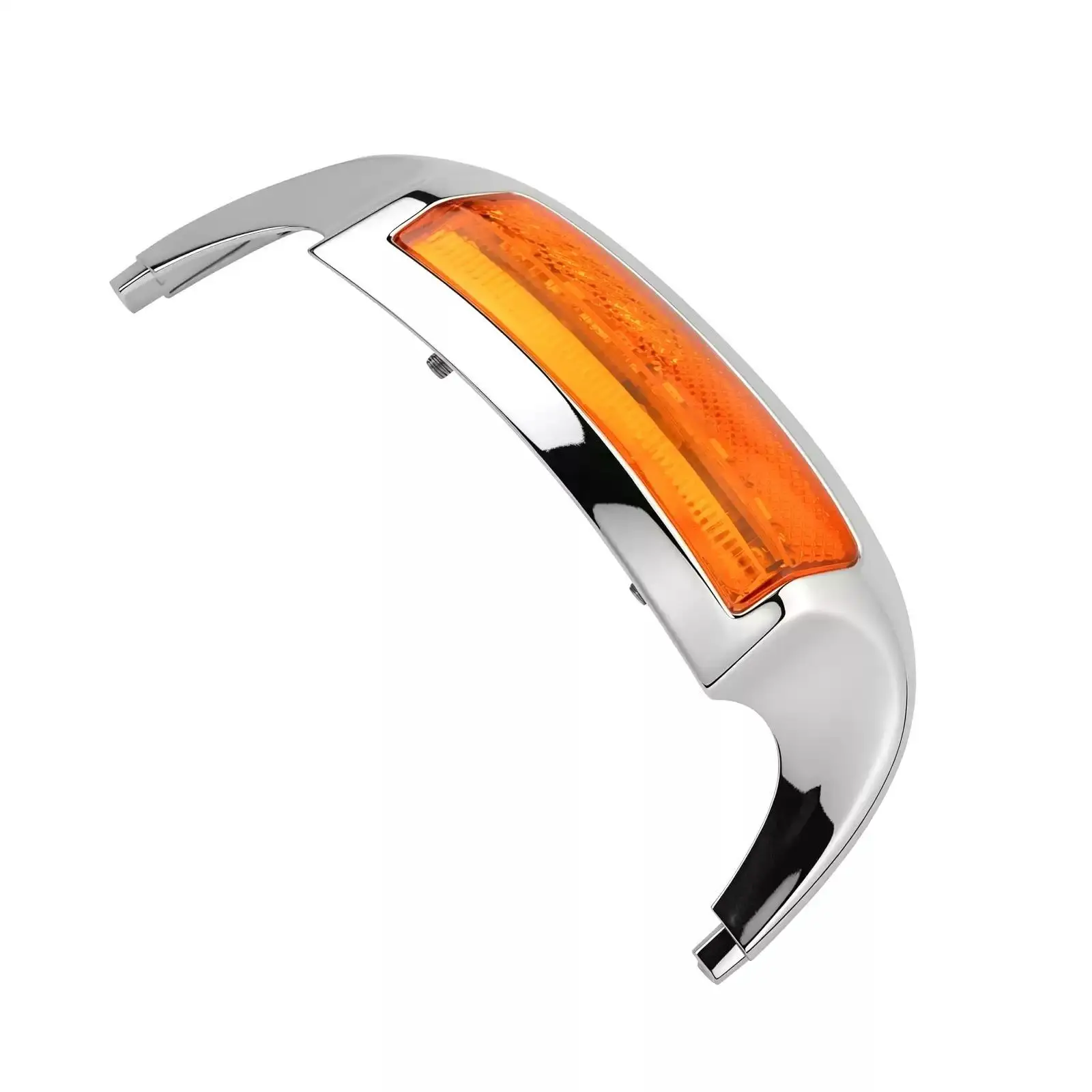 Motorcycle Mudguard Light Decorative Mudguard Light with Chrome Housing Mirror