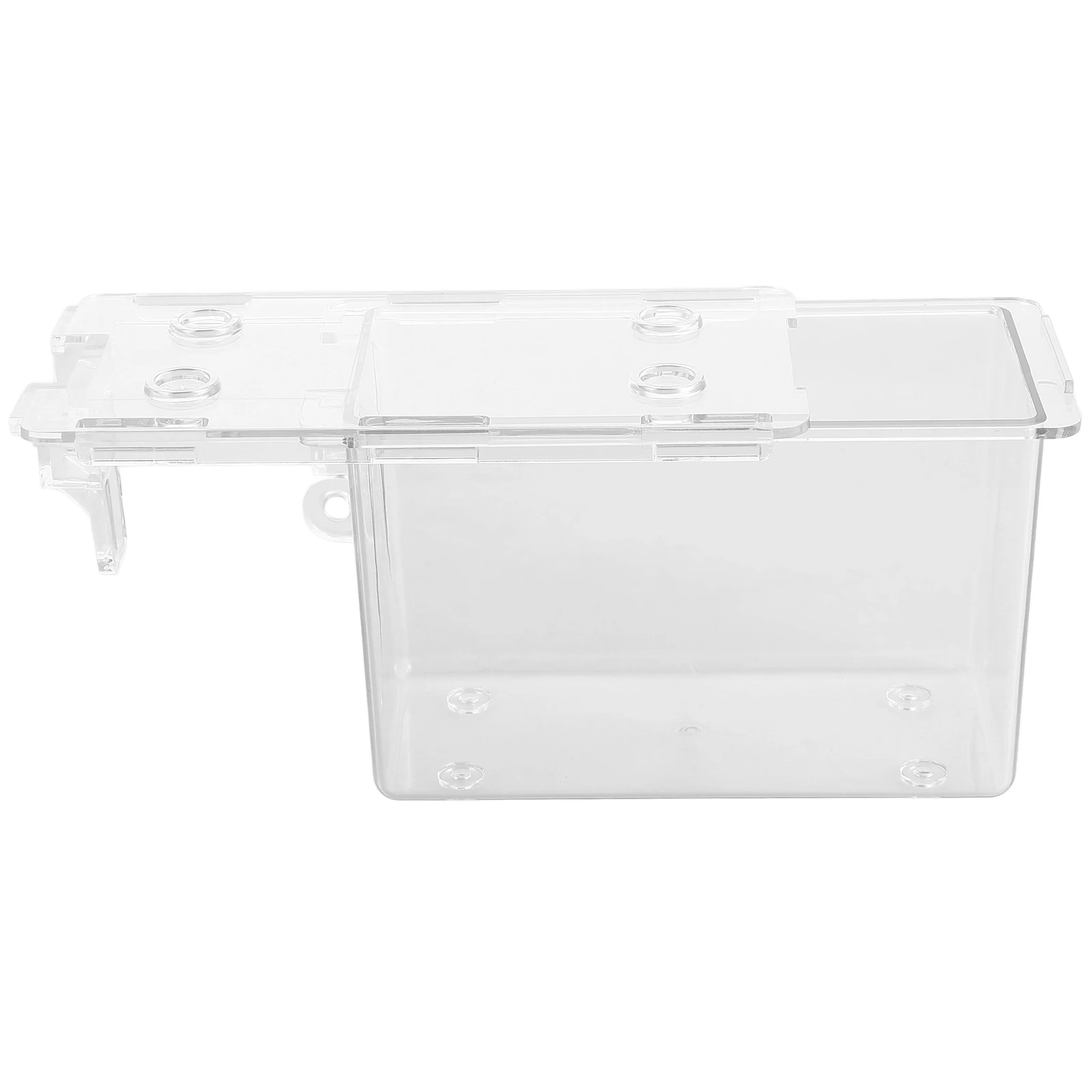 

Clear Transparent Plastic Lockable Card Storage Box Organizer For Trading Playing Baseball Cards Portable Lightweight Business