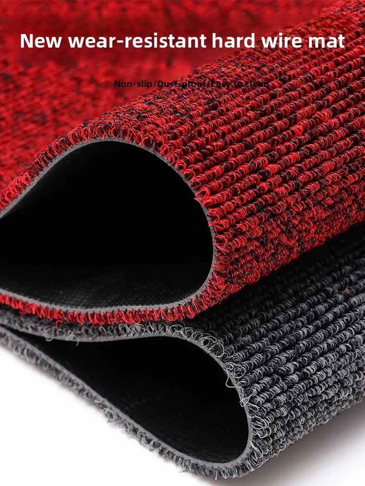 

Противоскользящий придверный коврик для дома и коммерческих помещений, нарезаемый, из твердого шелка, износостойкий, для улицы, коврик Teold