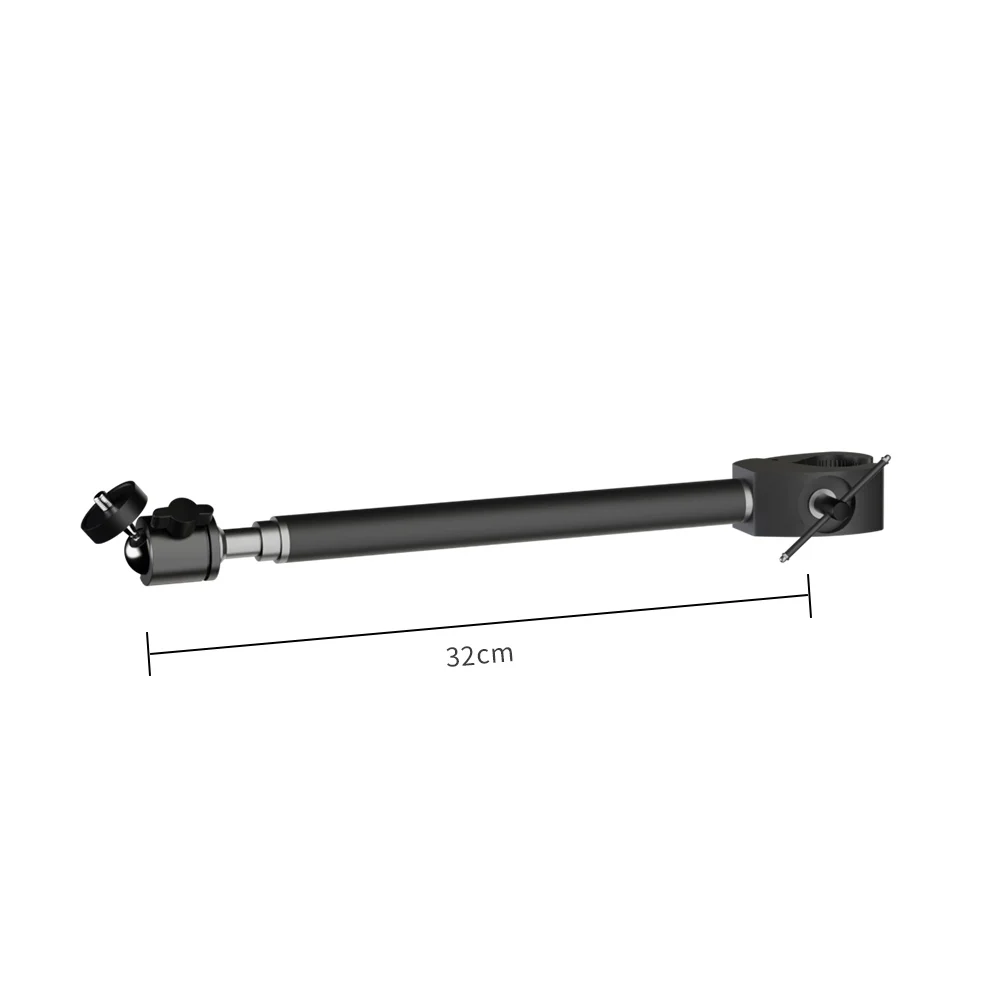 32cm Holding Arm With Ball Head Suitable For Fixing To The Lamp Holder Use For Ringlight Rgb Camera Light Mobile Live Streaming