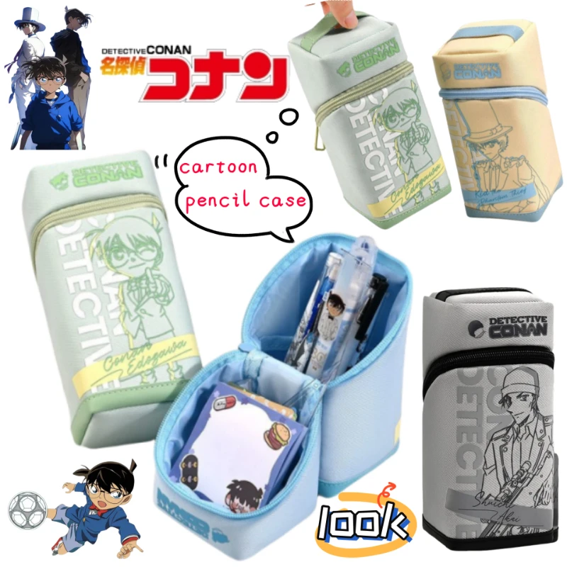 

Креативный пенал с изображением Конана Эдогавы и Кайто Кидо для учеников средней школы, милый, вместительный, для канцелярских принадлежностей