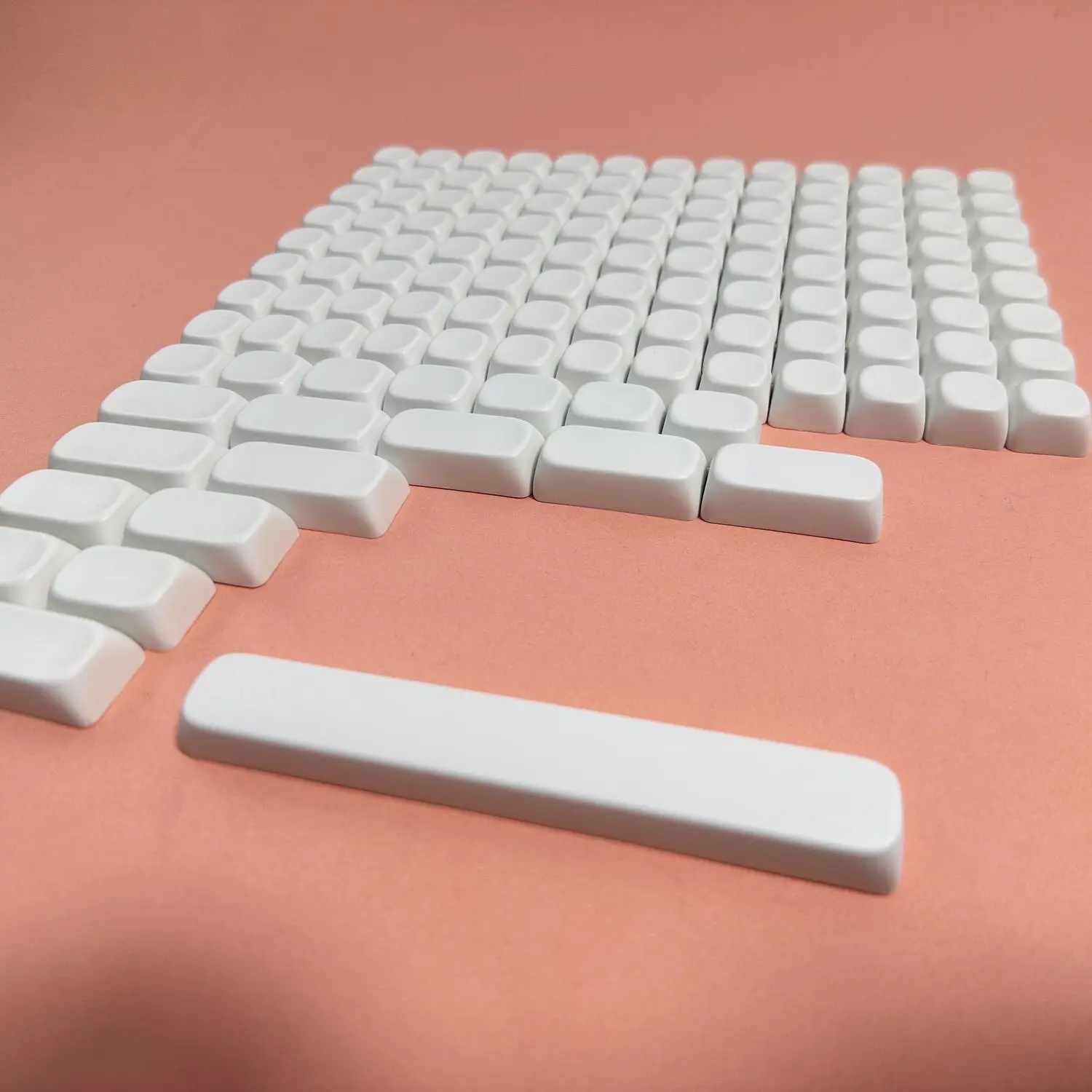 Genshin Impact‌ 124 keys pure white no character blind typing MOA height pbt material mechanical keyboard keycaps