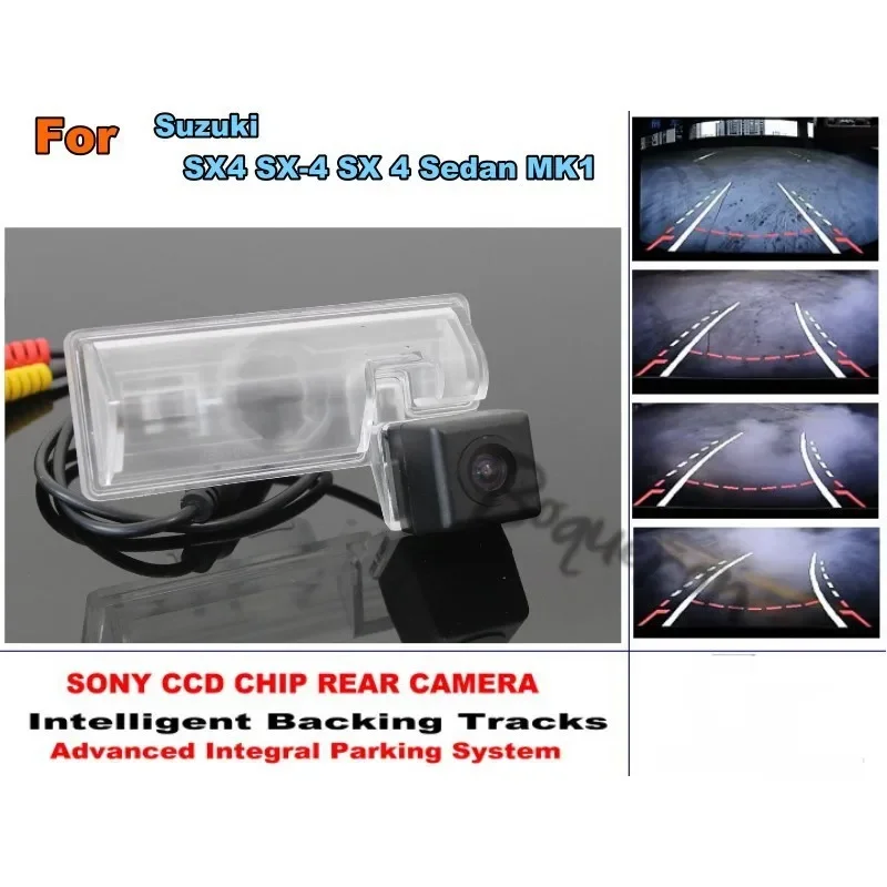 

For Suzuki SX4 SX-4 SX 4 Sedan MK1 Car Intelligent Parking Tracks Camera / HD Back up Reverse Camera / Rear View Camera