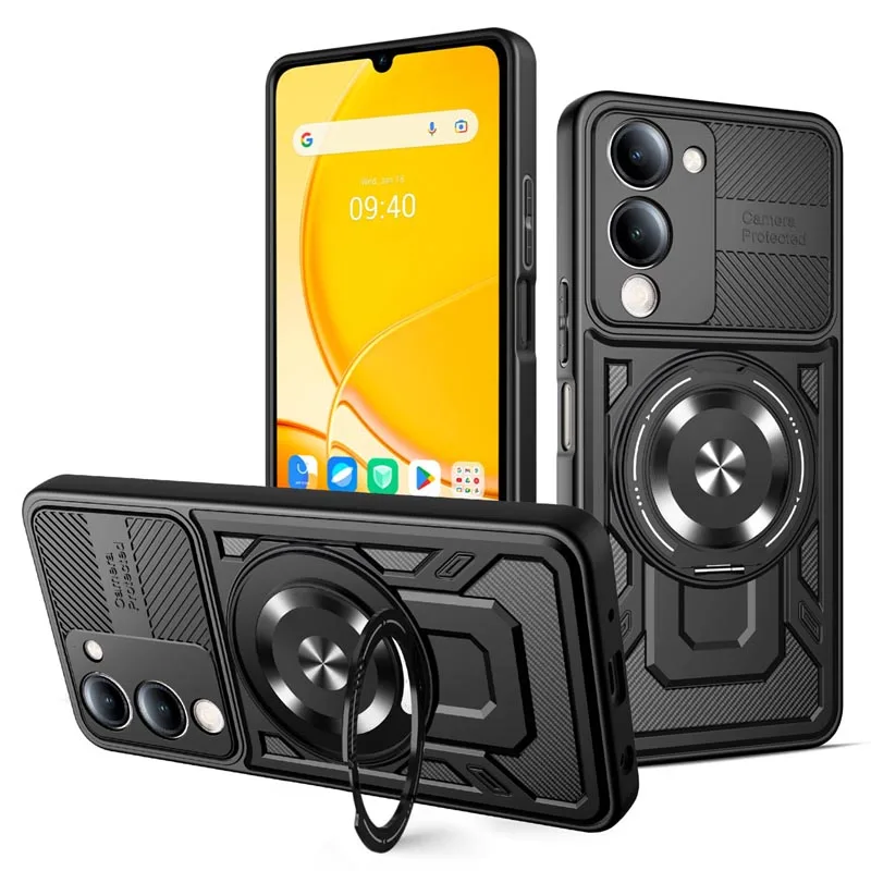 Back Cover For Samsung Galaxy S23 FE S24 Plus S25 Edge S26 Ultra Phone Case Soft Protection Bracket Wireless Charging Cover