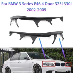 Car Front Upper Headlight Cover Strips Trims Headlight Sealing Strip Gasket for BMW E46 325i 2002-2005 63126921859 63126921860