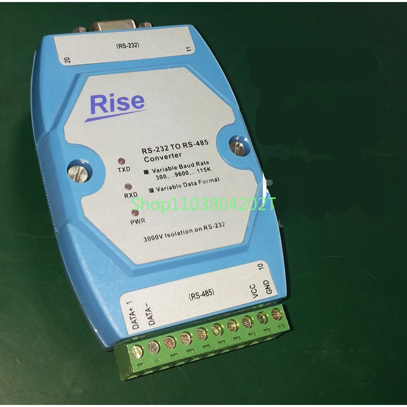 Mail isolation type active RS232 to RS485 converter, 232 to 485 industrial grade lightning protection rail