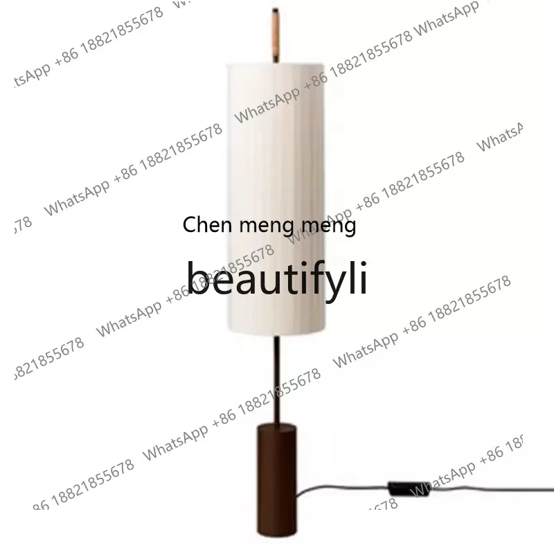 Japanese-style floor lamp living room bedroom study sofa edge zen, creative personality designer vertical floor lamp