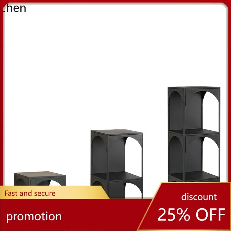 

ZML Iron Art Book and Newspaper Rack Living Room Floor-standing Storage Rack Corner Bookcase Storage Display Cabinet