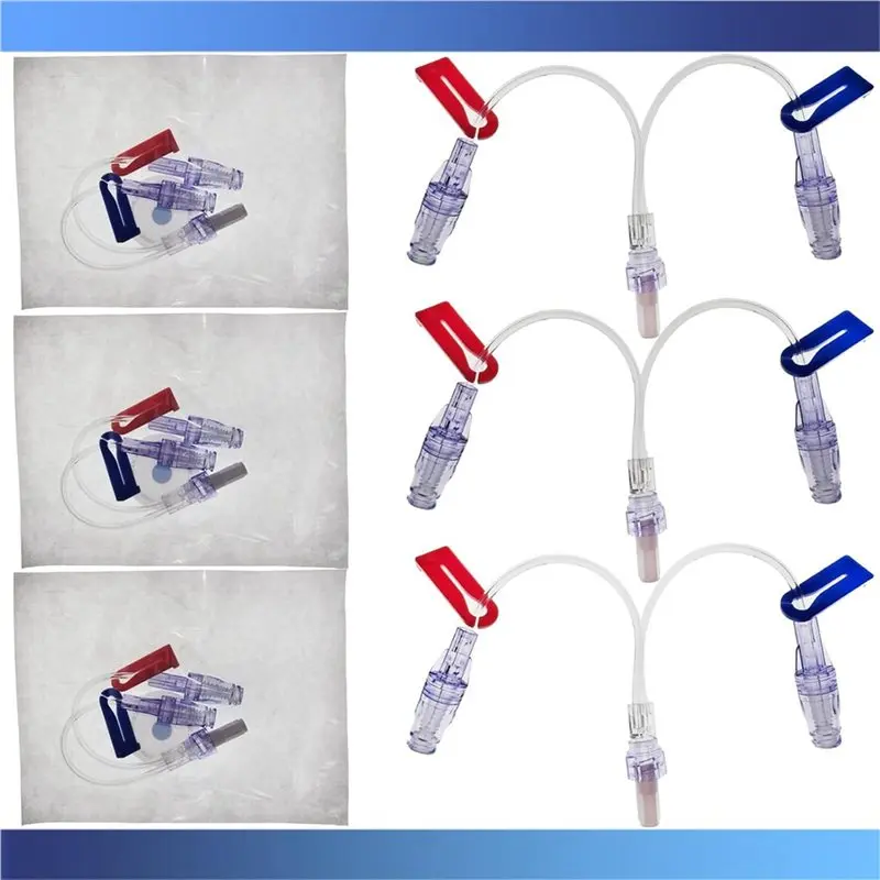 AA20-100Pcs IV Extension Set,2-Way I-V Extension Set,I-V Tubing For Lab And Veterinary
