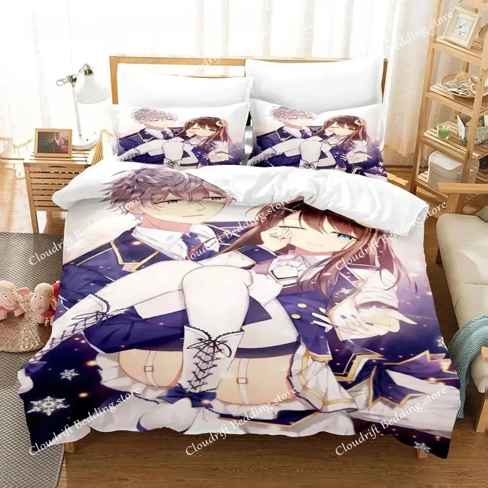 

Ensemble Stars Bedding Set Single Twin Full Queen King Size Bed Set Adult Boys Bedroom Duvet cover Sets Anime