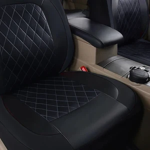 PU SEAT COVER CAR SEAT, FULLY SERVED, SEAT PROTECTOR, WATERFUL, UNIVERSAL FIT, SEDAN, SUV, PICK-UP, TRUCK SEAT, ALL SEASON, STOPPED 6 Main Sales Cover Bank Excavator - №3