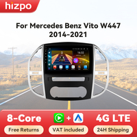 Hizpo 10.1“ Radio For Mercedes Benz Vito W447 2014-2021 AI Voice 2 din Android Auto Carplay Car Multimedia GPS 2din Stereo 7862