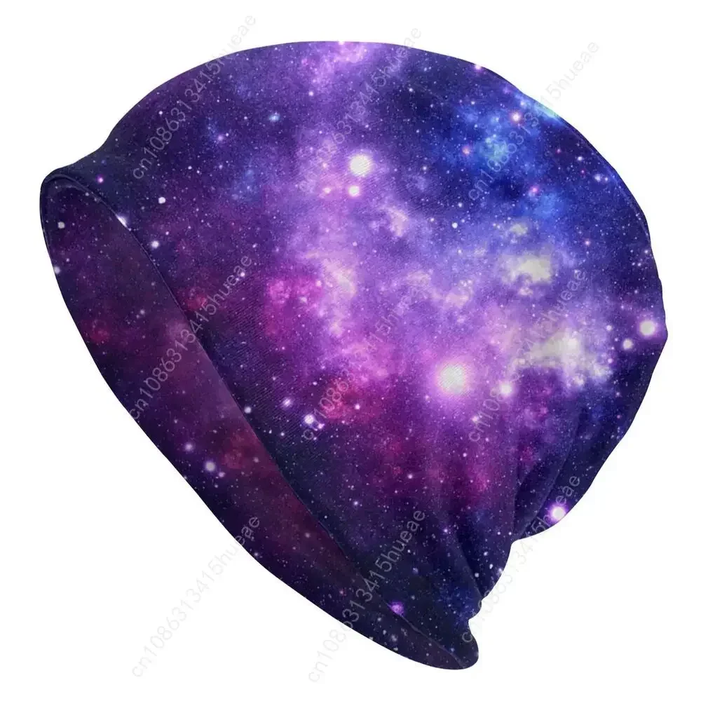 Purple Blue Galaxy Nebula Fashion Skullies Beanies Caps Unisex Bonnet Winter Warm Knitting Hat Adult Beanie Hats Outdoor Ski Cap