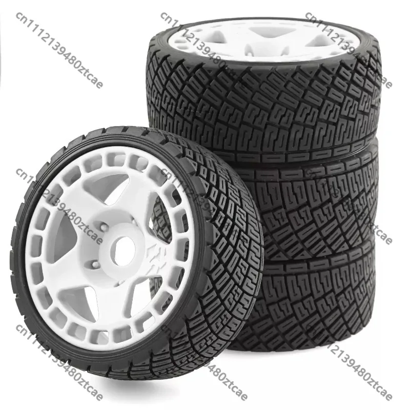 Pattern Rubber Rally Tire Skin 1 8 Scale Simulation Off Road Racing Tyre Replacement Mod Accessories For RC Rally Vehicle