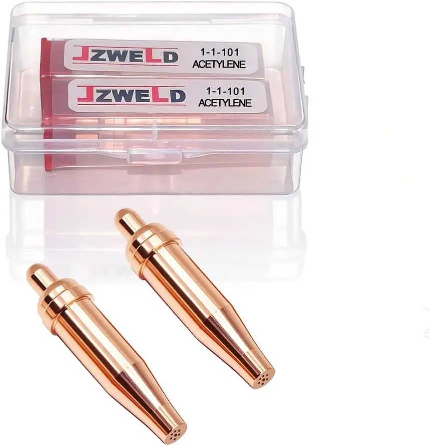 

2Pcs 1-1-101 Acetylene Cutting Tips, 1-101 Nozzle Fit for Victor Type Torch Kit