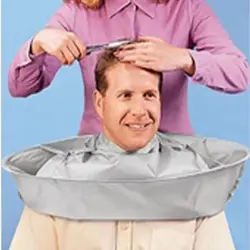 Adult Medium Size Haircut Cloak Cloth Hair Dye Three Dimensional Breathable Household Haircut Cloak Foldable Haircut Tool
