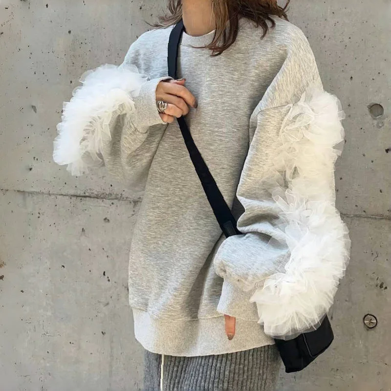 Autumn New Japan Round Neck Long Sleeved Sweatshirt for Women Winter Fashion Harajuku Casual Loose Pullover Tops Y2k