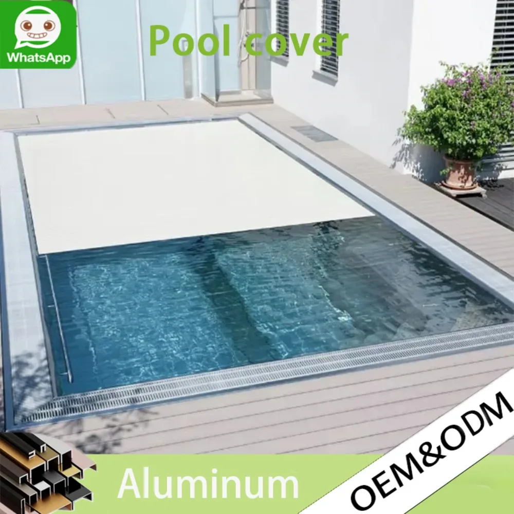

Aluminum Telescopic Swimming Pool Enclosure Retractable Cover, Transparent Roof Outdoor Pool Shelter Sun Shade Waterproof Garden
