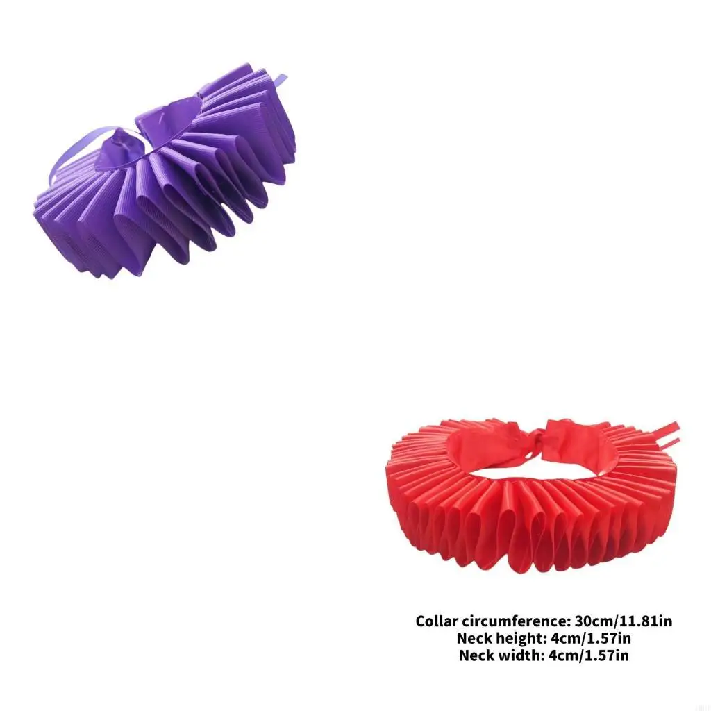 

Викторианский елизаветинский воротник с рюшами и воротником-жабо для Хэллоуина, карнавальный костюм, реквизит для драматических