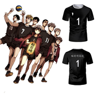Japanese Anime Haikyuu Inarizaki High School Jersey Shinsuke Kita Fans Cosplay Tops Miya Atsumu Men And Women Sports Gym T Shirt