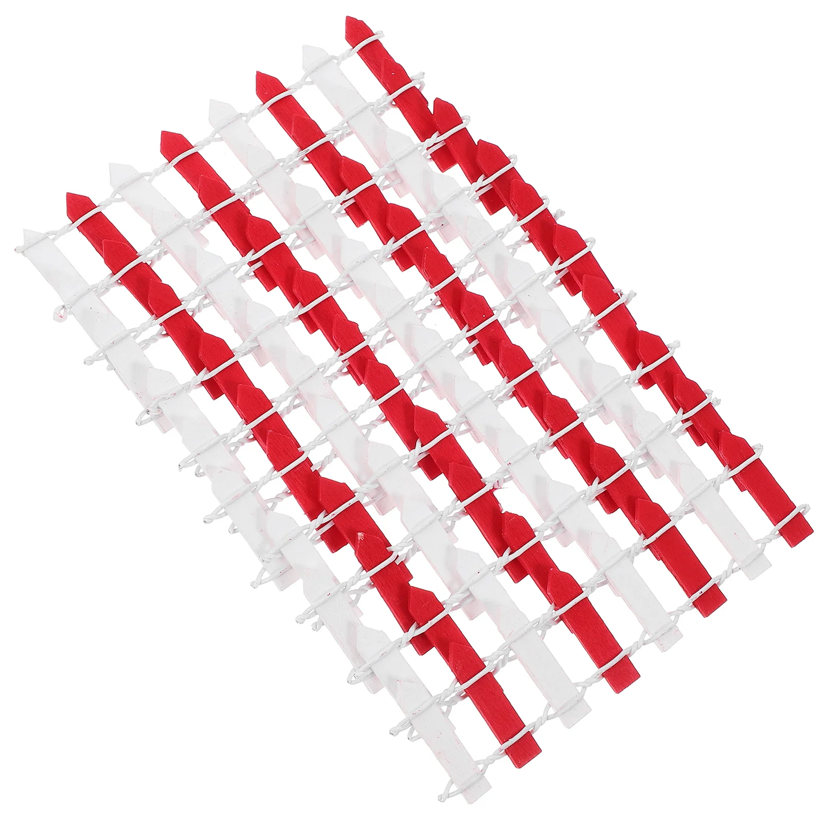 

10pcs Mini Fence For Garden Miniature Wooden Picket Fences Diy Decorative Yard Fencing Craft Simulated Farm Accessories