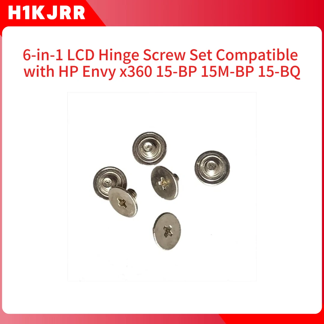 Набор шарнирных винтов для ЖК-дисплея 6-в-1, совместимый с комплектом для замены ноутбука серии HP Envy x360 15-BP 15M-BP 15-BQ