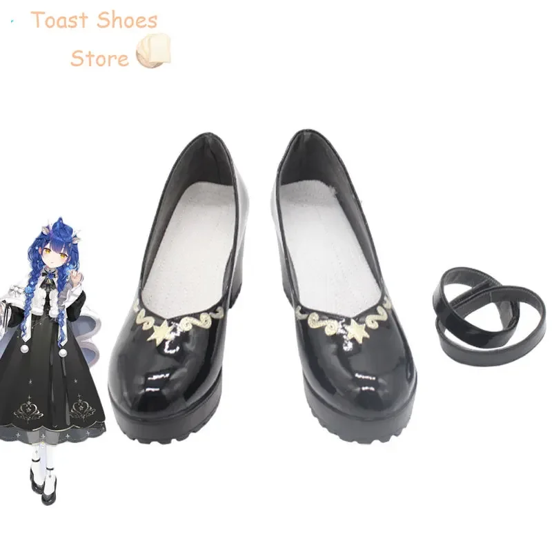 

Amamiya Kokoro Обувь для косплея Vtuber Реквизит для косплея Хэллоуин Карнавальные ботинки Обувь из искусственной кожи Костюм Опора