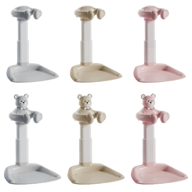 

Portable Baby Standing Bath Rack Shower Support Holder Height Adjustable Infant Bathtub Stand with Nonslip Large Base