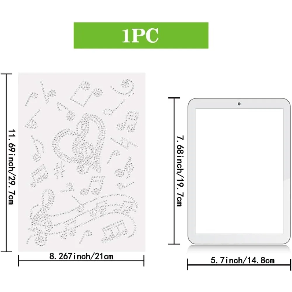 음악 노트 블링 라인스톤 스티커, 장식용 크리스탈 자동차 데칼, 반짝이는 다이아몬드 스티커, 유리 핫픽스 라인스톤, 예술용