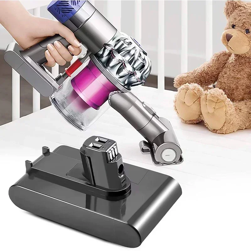 Nouvelle batterie Li-ion pour aspirateur (Type A) 22.2V 8000mAh pour Dyson DC35, DC45 DC31, DC34, DC44, DC31 Animal, DC35 Animal, 917083-01