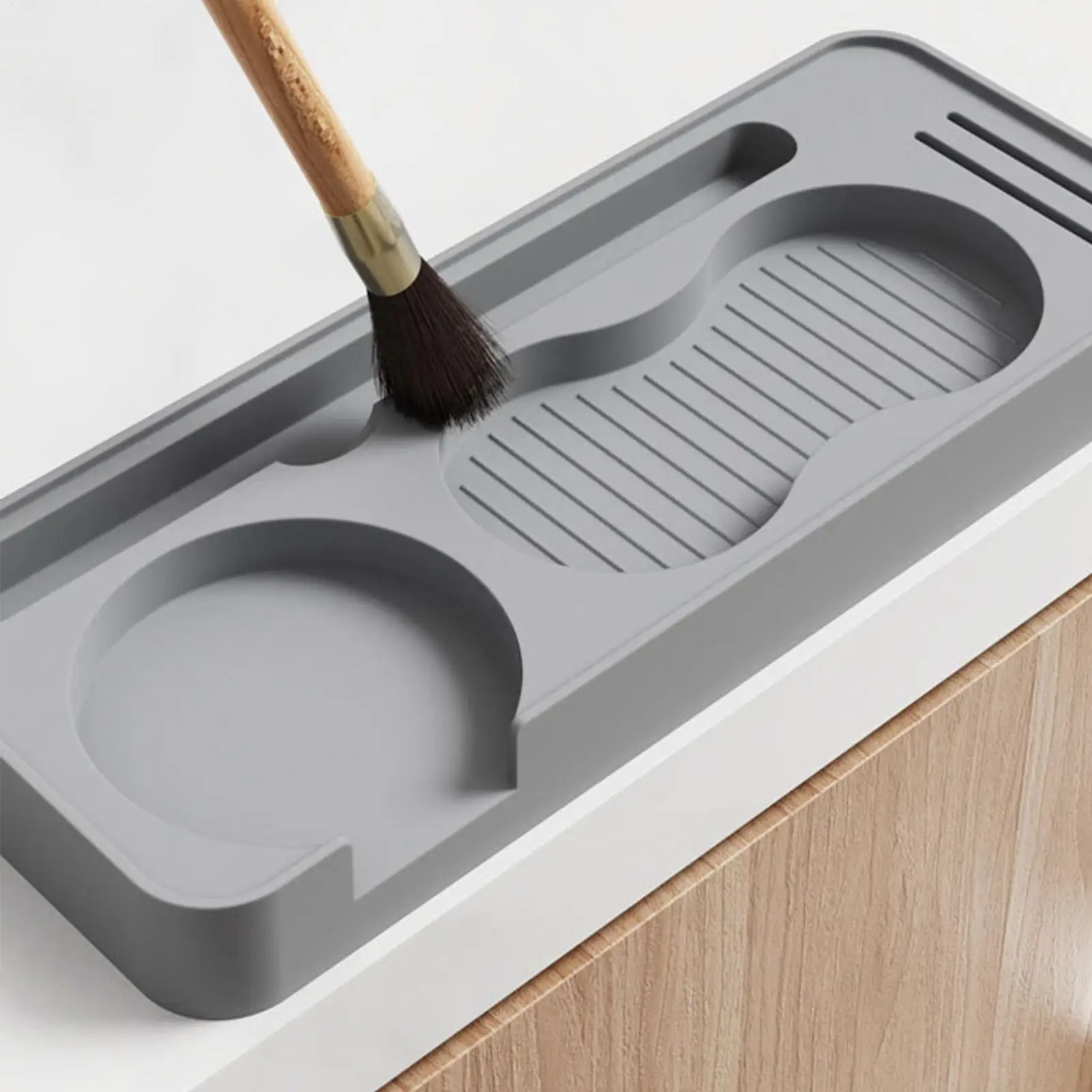 حصيرة سدادة الاسبريسو من السيليكون لوازم ماكينة القهوة ماكينة الإسبريسو حصيرة الدك للمنزل والمبتدئين والمحترفين والمكتب والمقهى