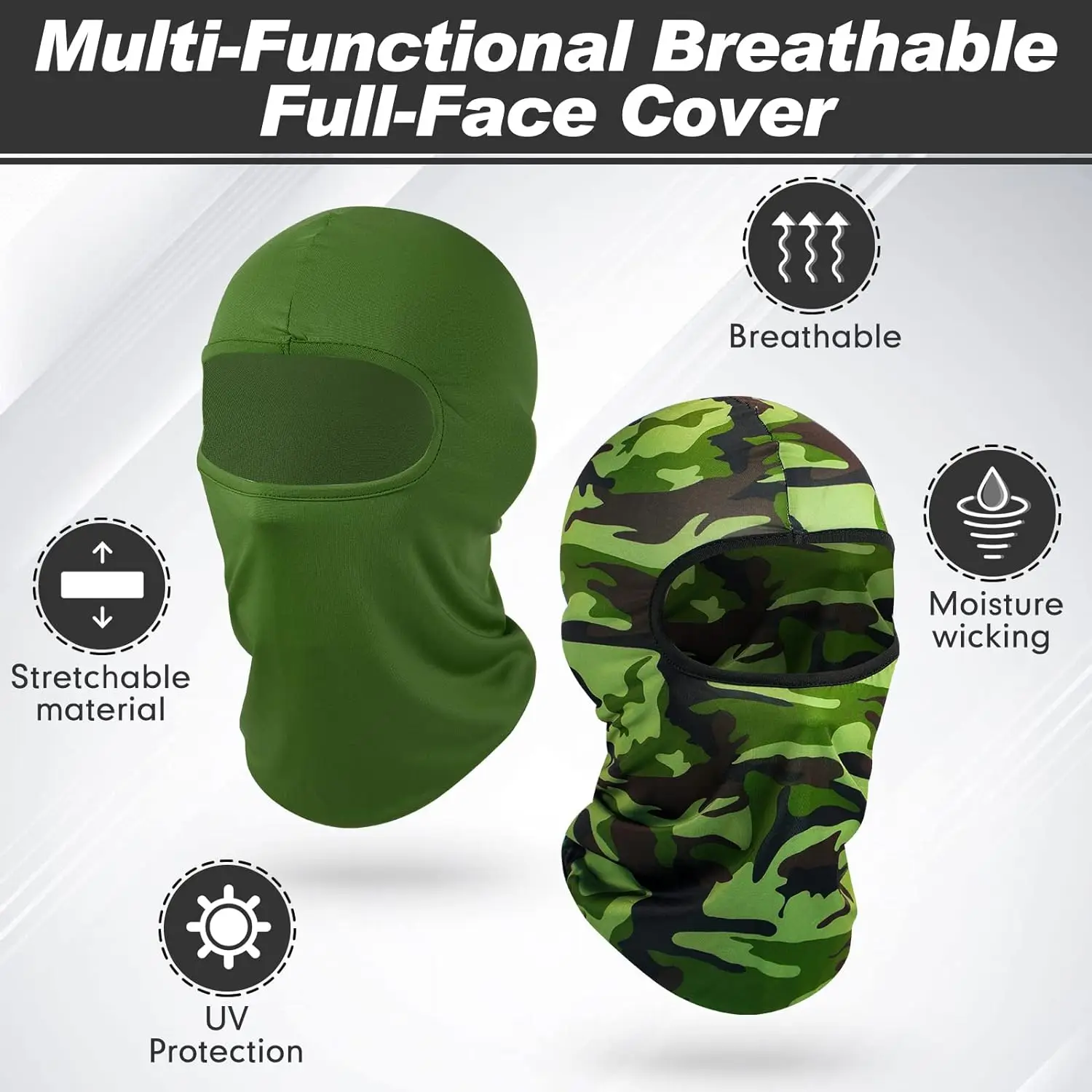 Tactical Balaclava Face Mask Summer Cooling Neck Gaiter Hiking Scarves Men Motorcycle Cycling Helmet Hood Sun Protection Bandana