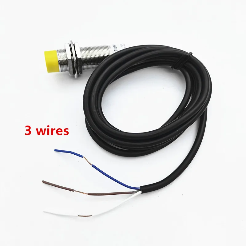 

high quality cylinder non-flush type M18 proximity inductive sensor switch PNP NO DC 3 wire, distance 8mm detect metal