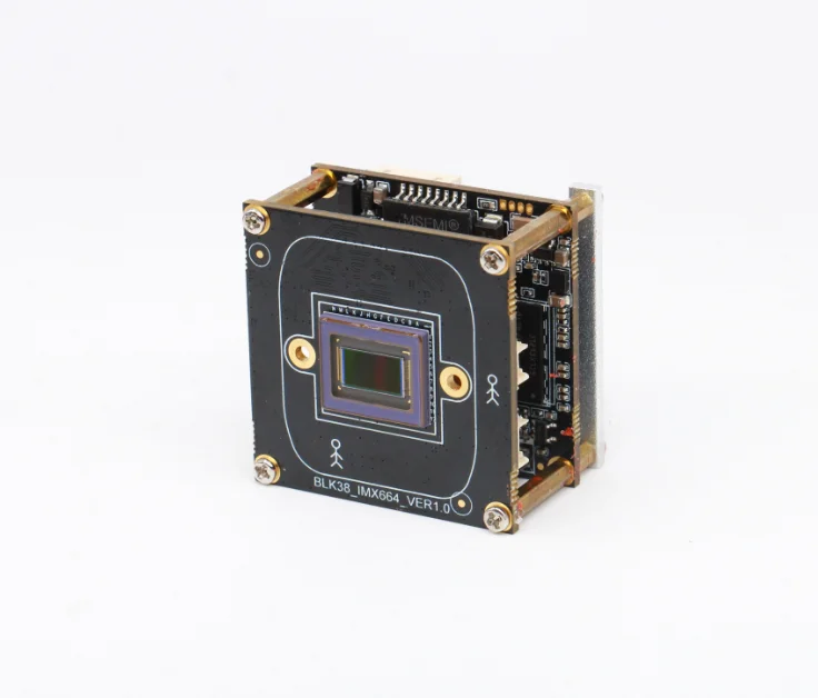 Face Recognition Camera Module HI3516DV500+IMX664 4MP 120dB WDR Dark Light Vision IP Solves Door Backlight Frictionless