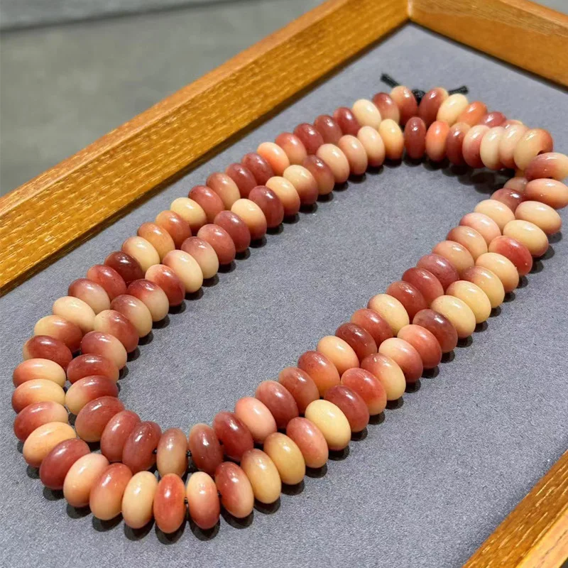 Natural -translucent camel bone 108 plain prayer DIY handmade semi-finished beaded pill Buddhist beads jew