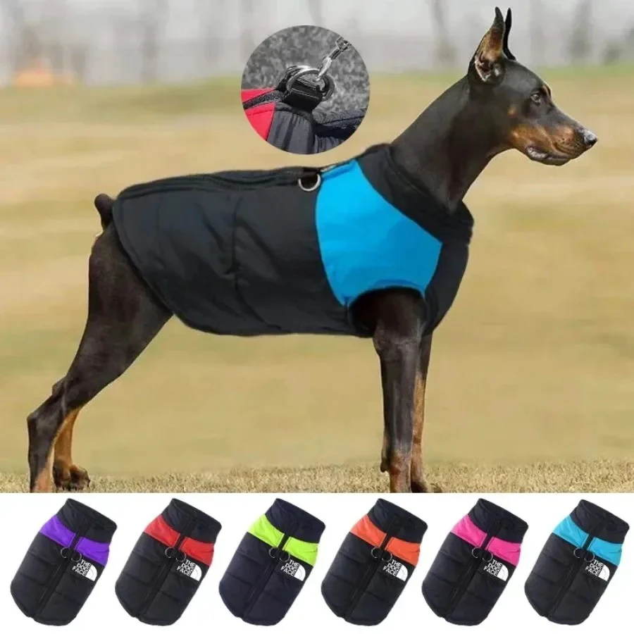 

Waterproof Padded Zipper Jacket for Dogs, Warm Dog Clothes, Pet Coat, Winter Vest, Small and Medium Dogs, The Dog Face Outfit