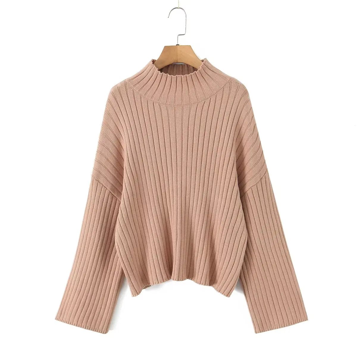 

Dave&Di French Lazy Retro Turtleneck Sweater Skirt Suit Minimalist Fashion Blogger Autumn Winter Knit Sweater Two-piece Sets