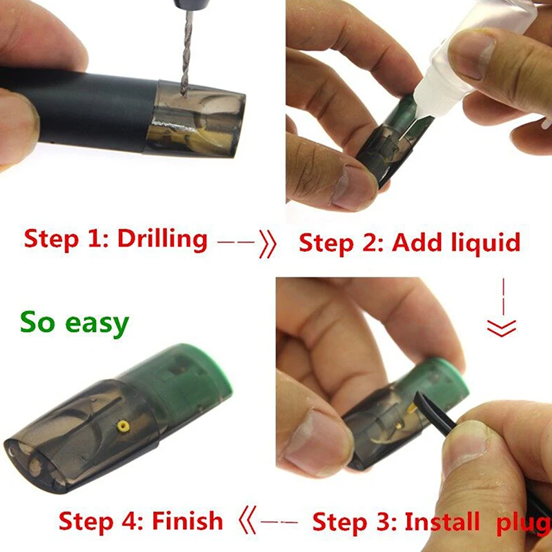 Set di strumenti per Pod ricaricabili per RELX Classic Infinity Phantom Essential YOOZ ZERO 1/2 MINI SP2S Pod Punch Oiling Tool Kit fai da te