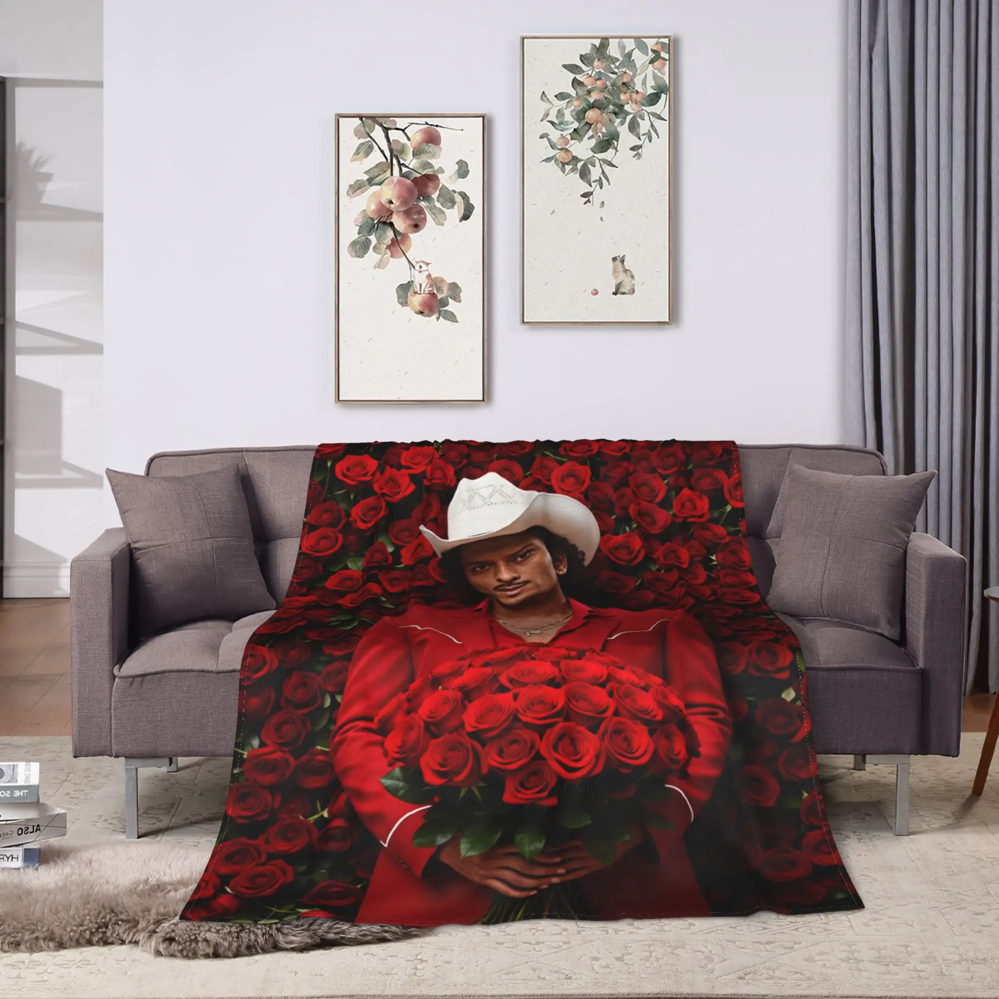 2026 Tour Bruno Mars American Blanket  Soft Fluffy Plush Throw Blanket For Outdoor Travel Flannel Bedspread Bed Cover