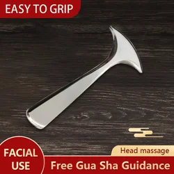 Stainless Gua Sha Tools Steel Scraping Massage Tool Facial Massage Tools for Relaxing Soft Tissue, Reduce Head, Neck, Back Pain