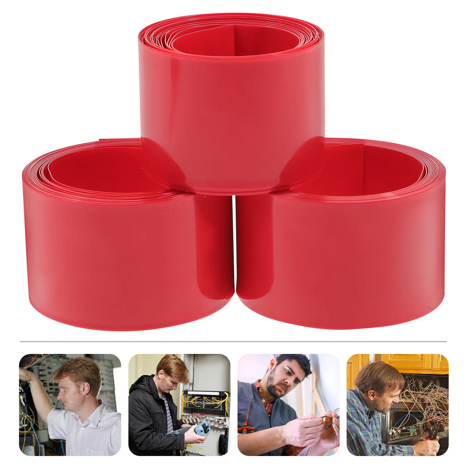 

12 Rolls 2M Heat Shrink Tubing Pvc Wire Wrap Electrical Cable Sleeving Insulation Protection For Packs 18650 Aa Aaa
