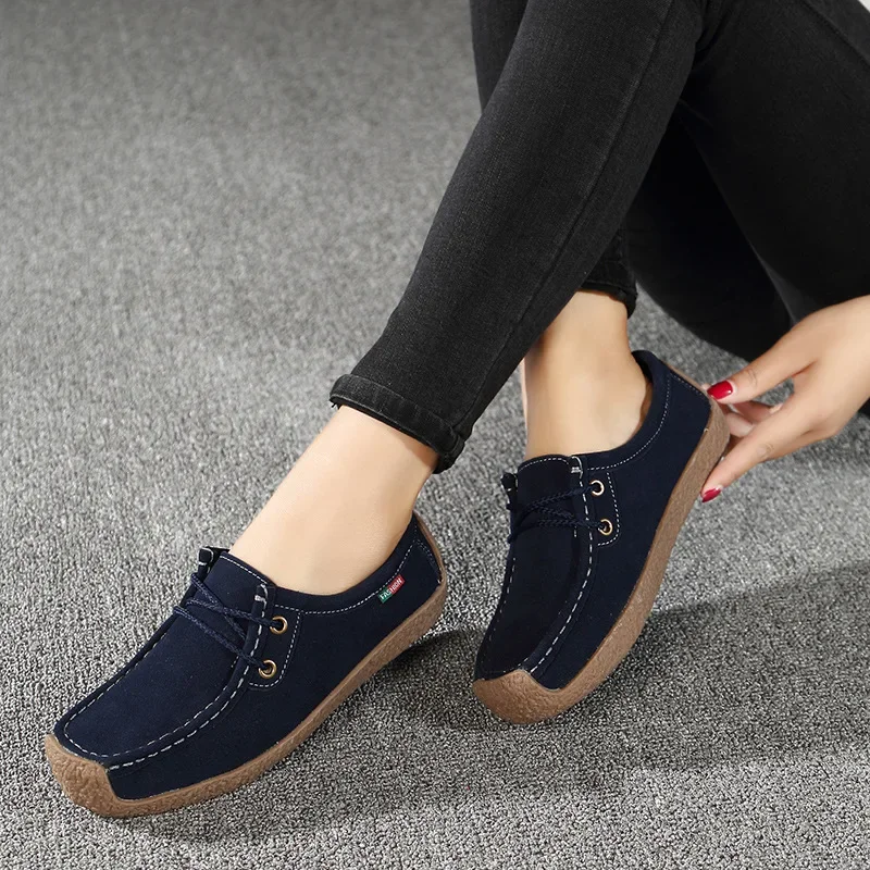 Women Flats Fashion Casual Sneakers 2024 Autumn New Comfortable Female Casual Walking Footwear Fashion Large Size Loafers Shoes