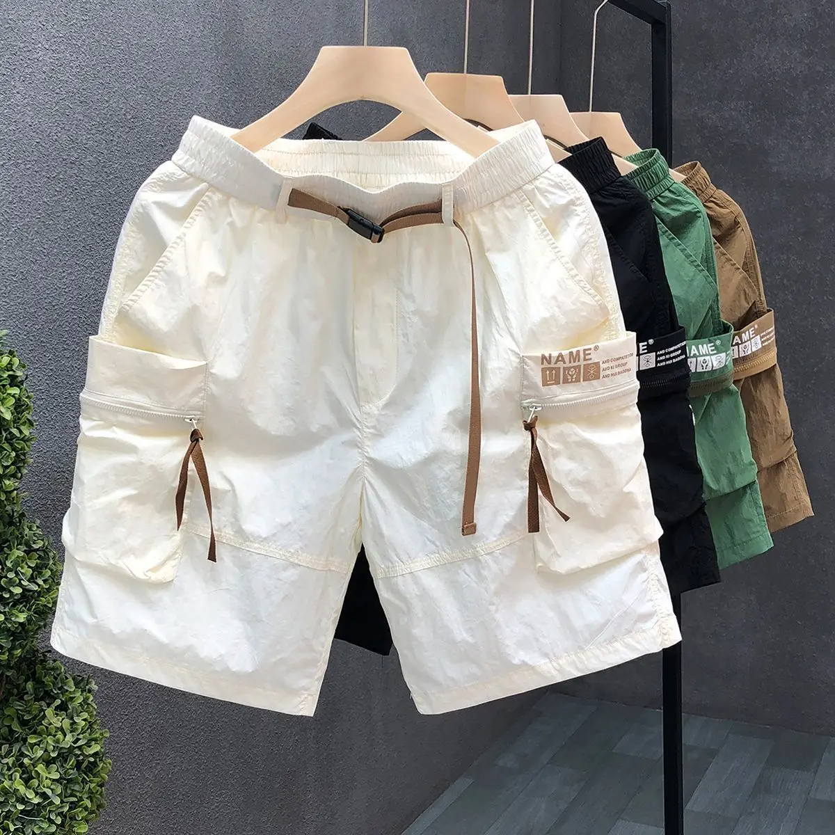 

New Sun Protection and Cool Work Shorts for Men's Personalized Five-point Pants Versatile American Basketball