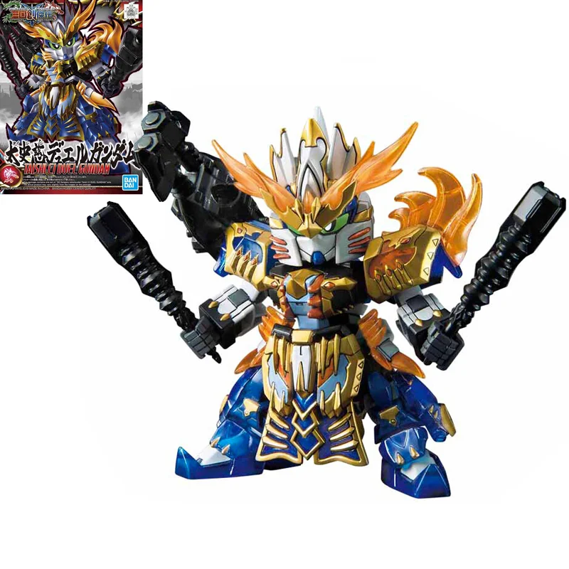 Bandai Genuine BB SD Gundam World Sangoku Soketsuden Taishi Ci Duel Gunpla Assembly Model Kit Action Anime Figures For Children