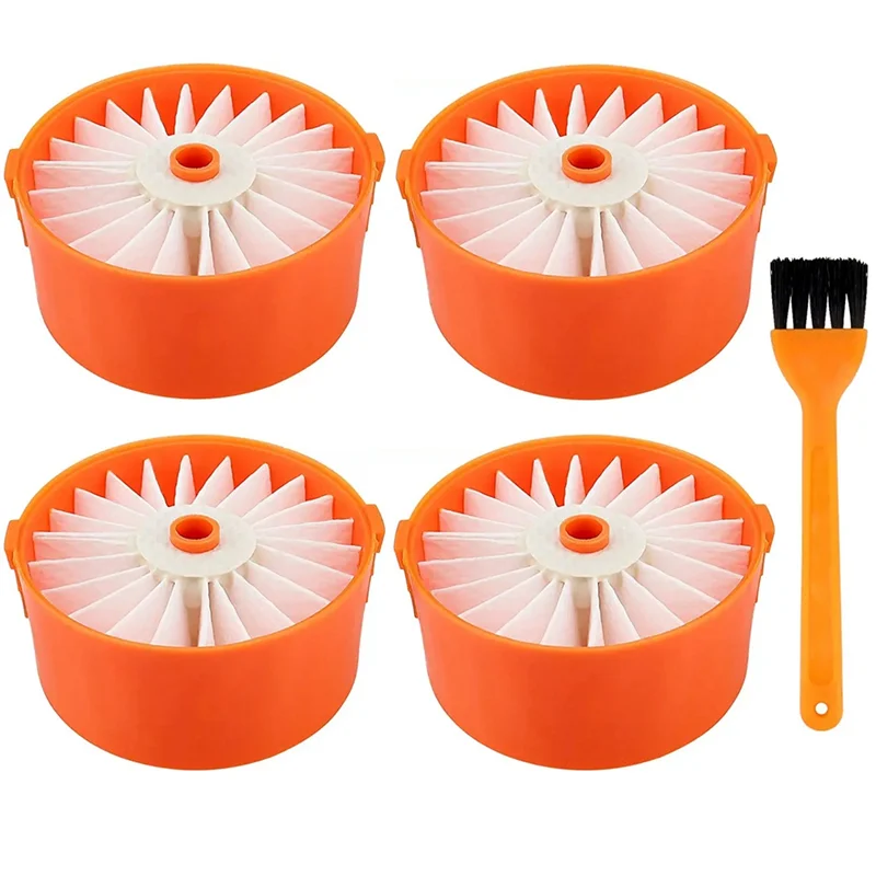 ส่วนประกอบตัวกรอง4แพ็คสำหรับเครื่องดูดฝุ่นไร้สายสีดำ + ชั้น BSV2020G